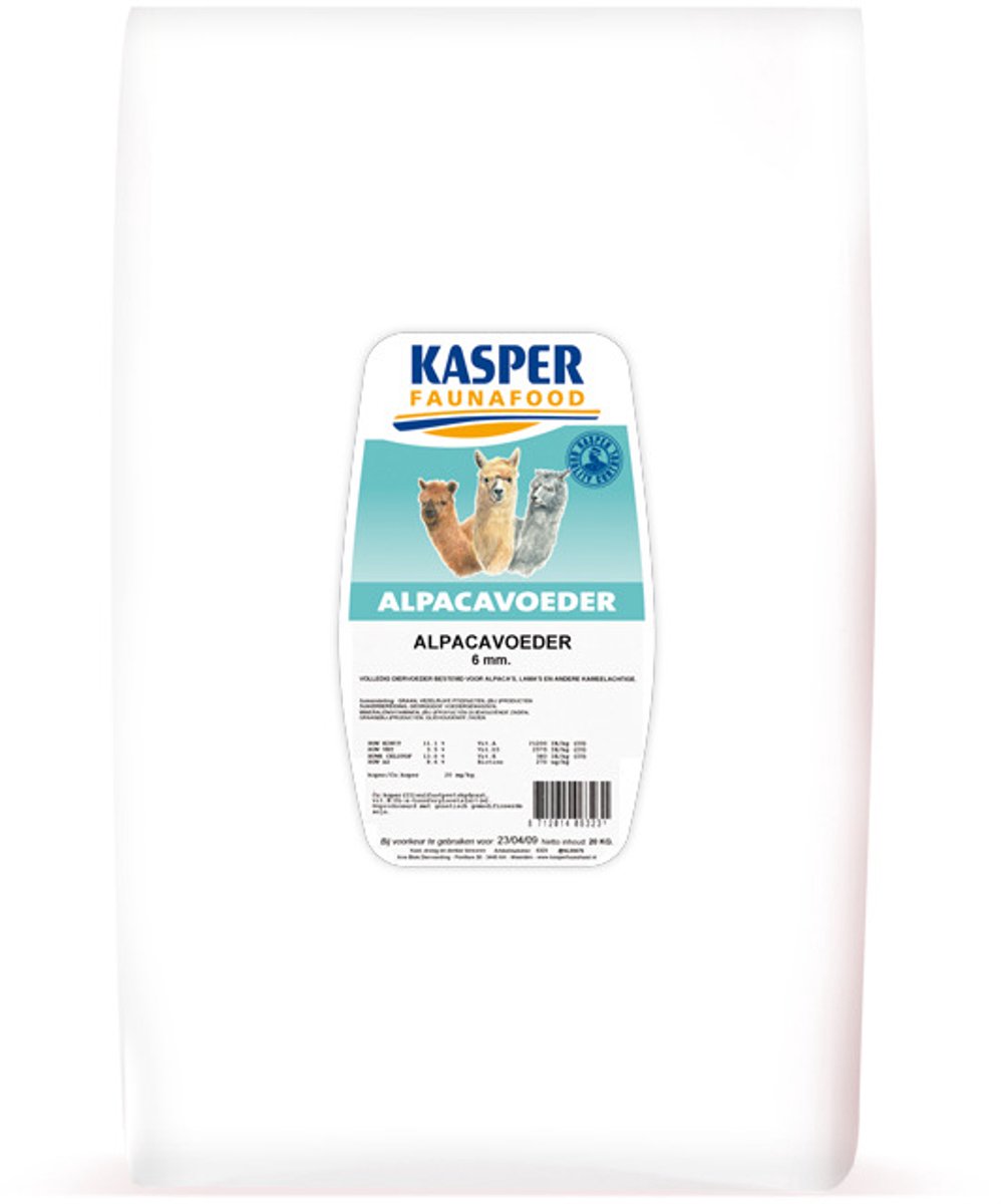 Kasper Faunafood Alpacavoeder - Erfdiervoer - 20 kg