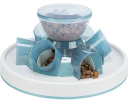 TRIXIE Kattenspeelgoed Tunnel Feeder strategiespel - blauw
