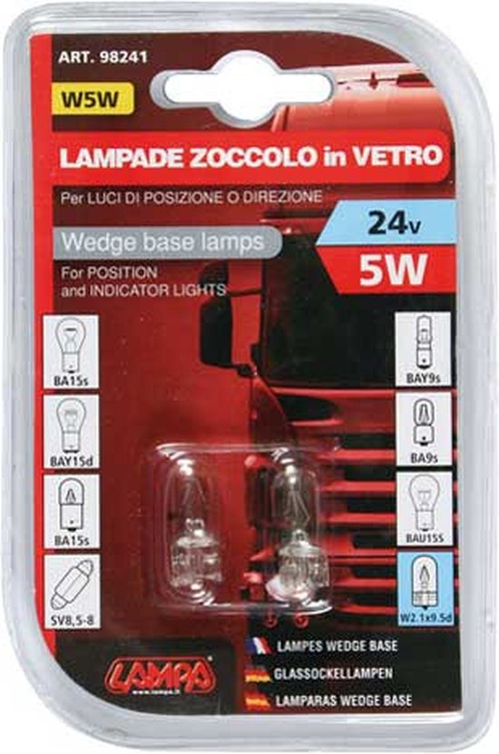 10 Lampadine Targa 24V 5W C5W - Lightworld24 Per Auto E Veicoli - Foto 2