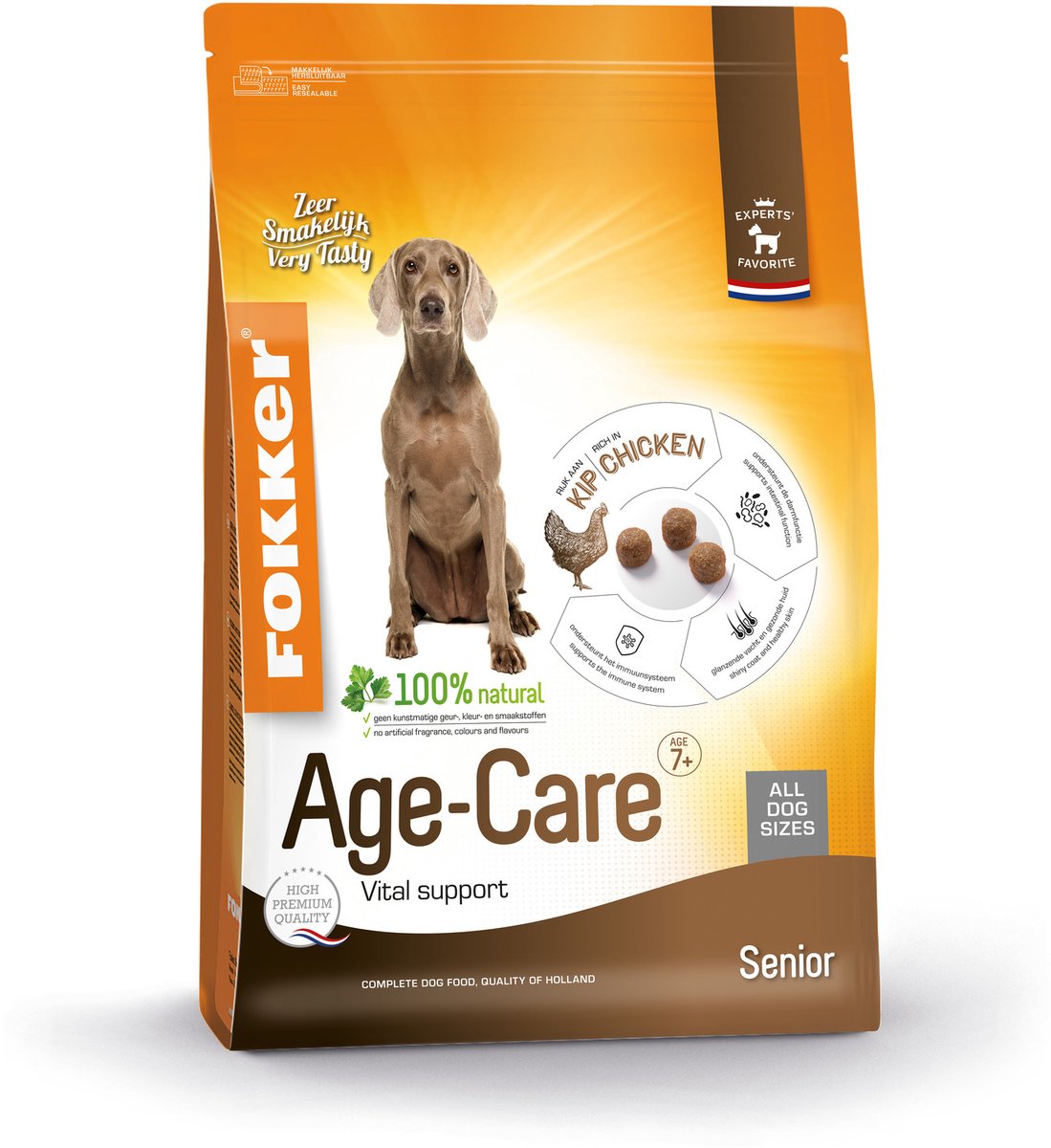 Fokker Fokker Dog Age-Care Kip - Hondenvoer - 2.5 kg