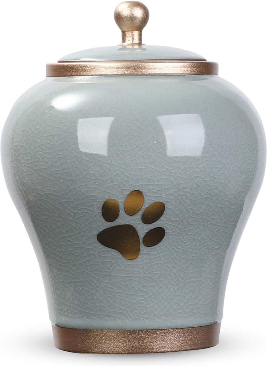 Handgemaakte Huisdier Urn - 6 Inch Urn voor Honden en Katten, Geschikt voor tot 55 Kubieke Inch As