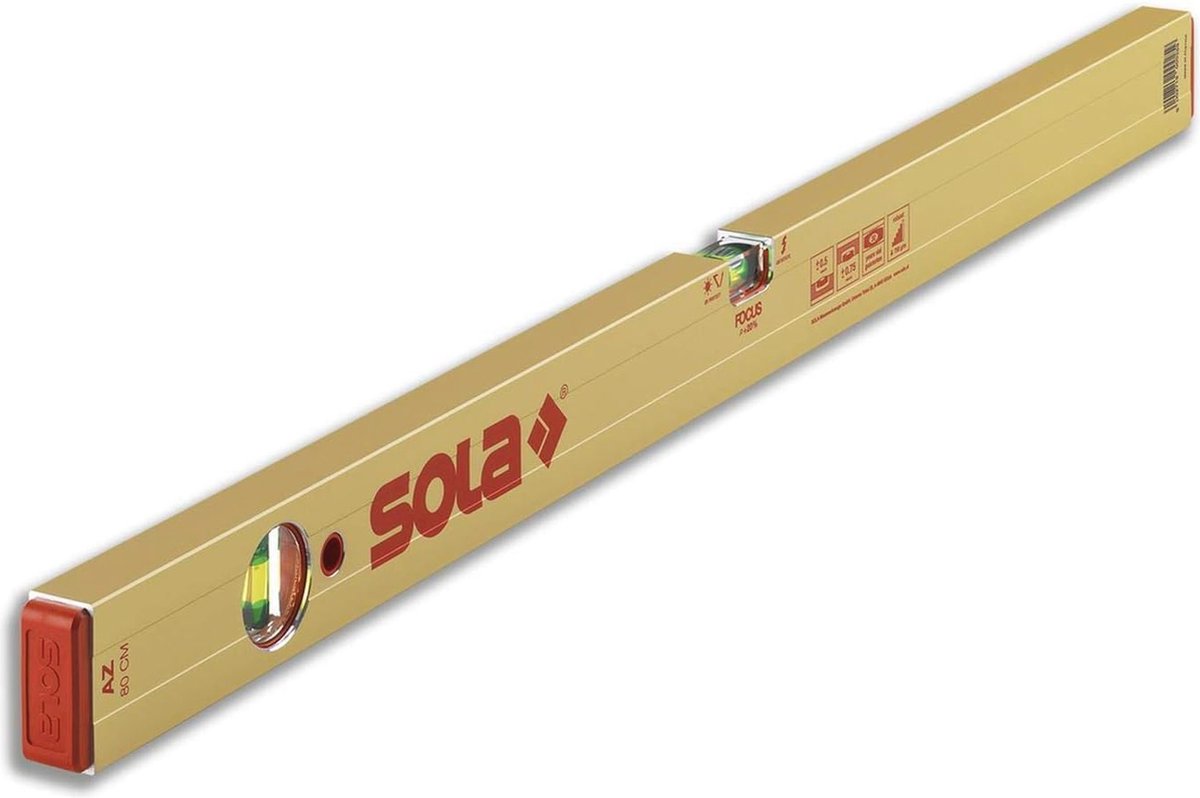 Waterpas 60cm met libellen en groen geanodiseerd aluminium