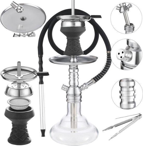 Complete Shisha Set met Glazen Vaas