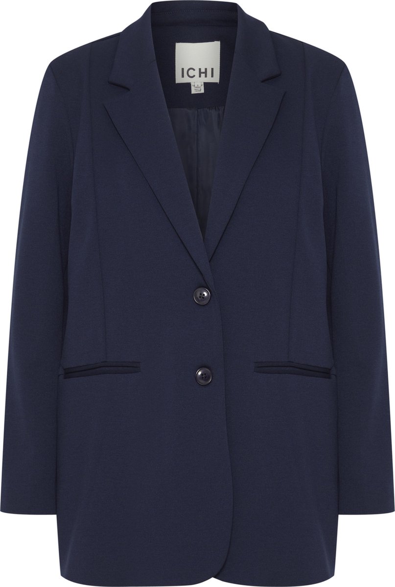 Blazer Oversize ICHI Ihkate - Veste Décontractée Business Femme En Jersey