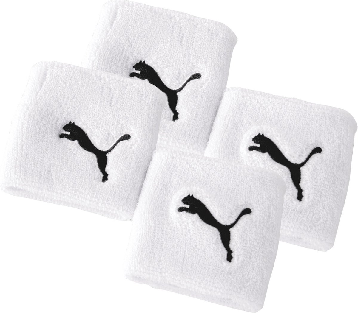 Puma Zweetband Een Verpakking van 4 Wit