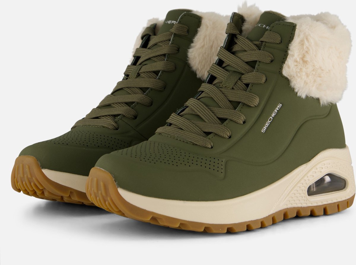 Skechers Uno Rugged - Fall Air Dames Laarzen - Groen op Prijzenvolger.com