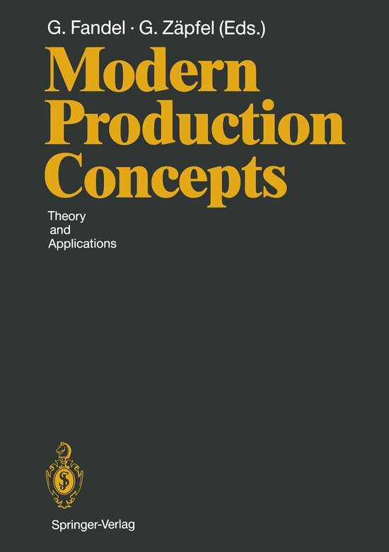 Modern Production Concepts - cover