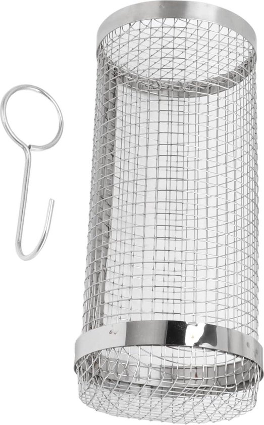 Panier De Gril Roulant En Acier Inoxydable, Accessoire De Cuisson Pour Grillades En Plein Air