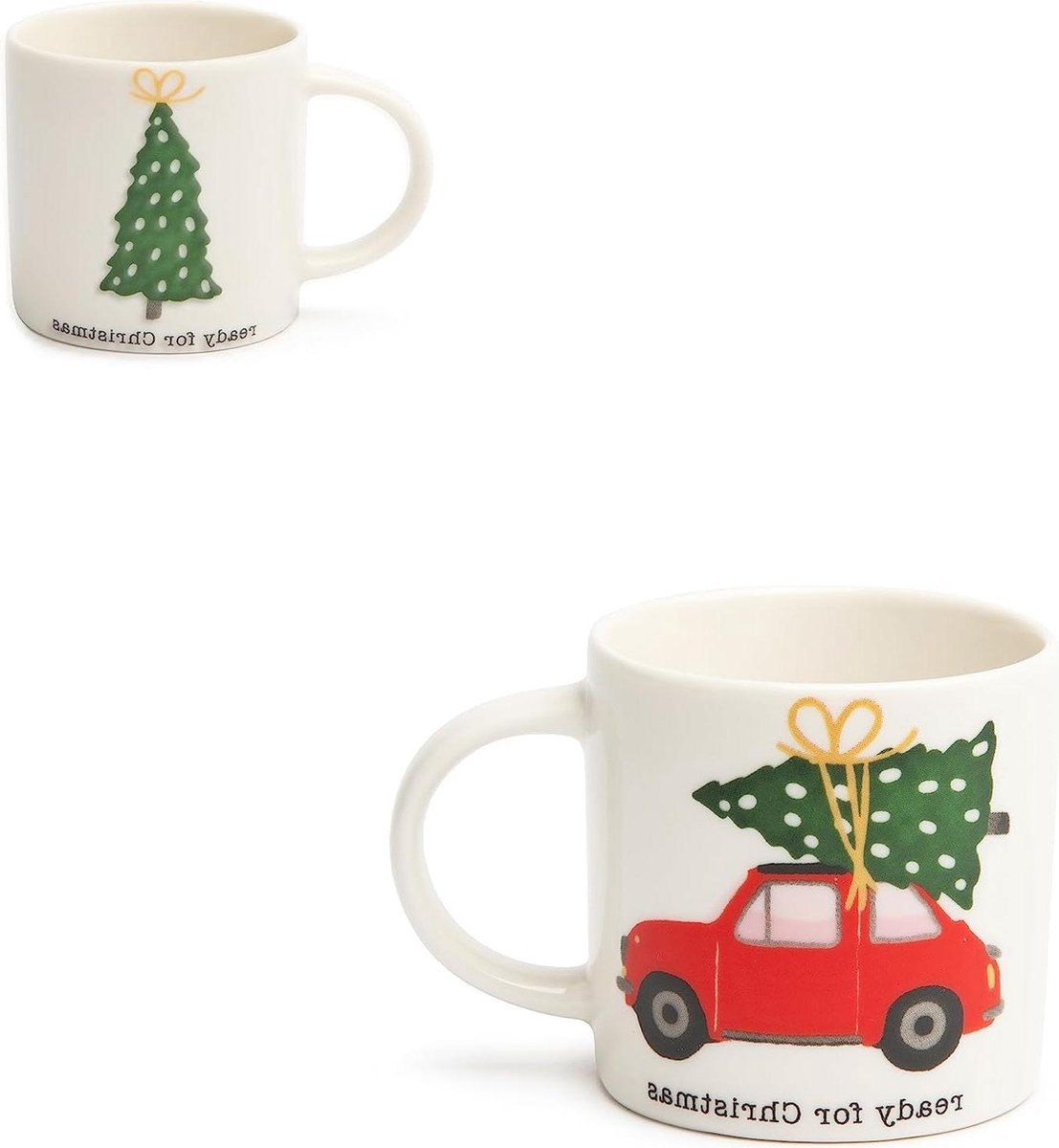 Ready for Christmas - Set van 6 koffiekopjes met kerstthema koffiekopjes set van 6