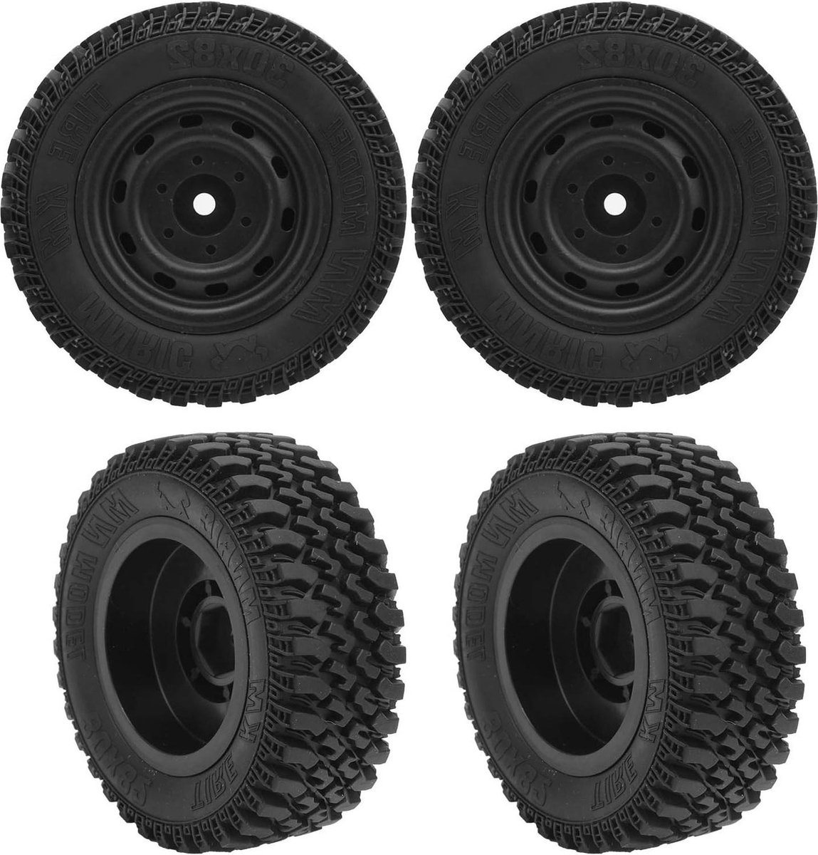 Autoband RC 4 stuks hoge stabiliteit - geschikt voor MN86 RC auto; van merknaam