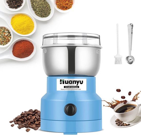 Koffieboon Slijpmachine, Roestvrij Staal Elektrische Poeder Slijpmachine Machine Voor Droge Maïs Koffie Tarwe Kruid Peper Voedsel Zaden Meel Bonen EU Plug 220V