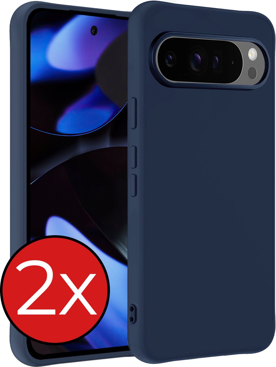 Google Pixel Beschermhoes 9 Pro XL, duurzame bescherming, siliconen, vuilafstotend, Android telefoonhoes, obsidiaan