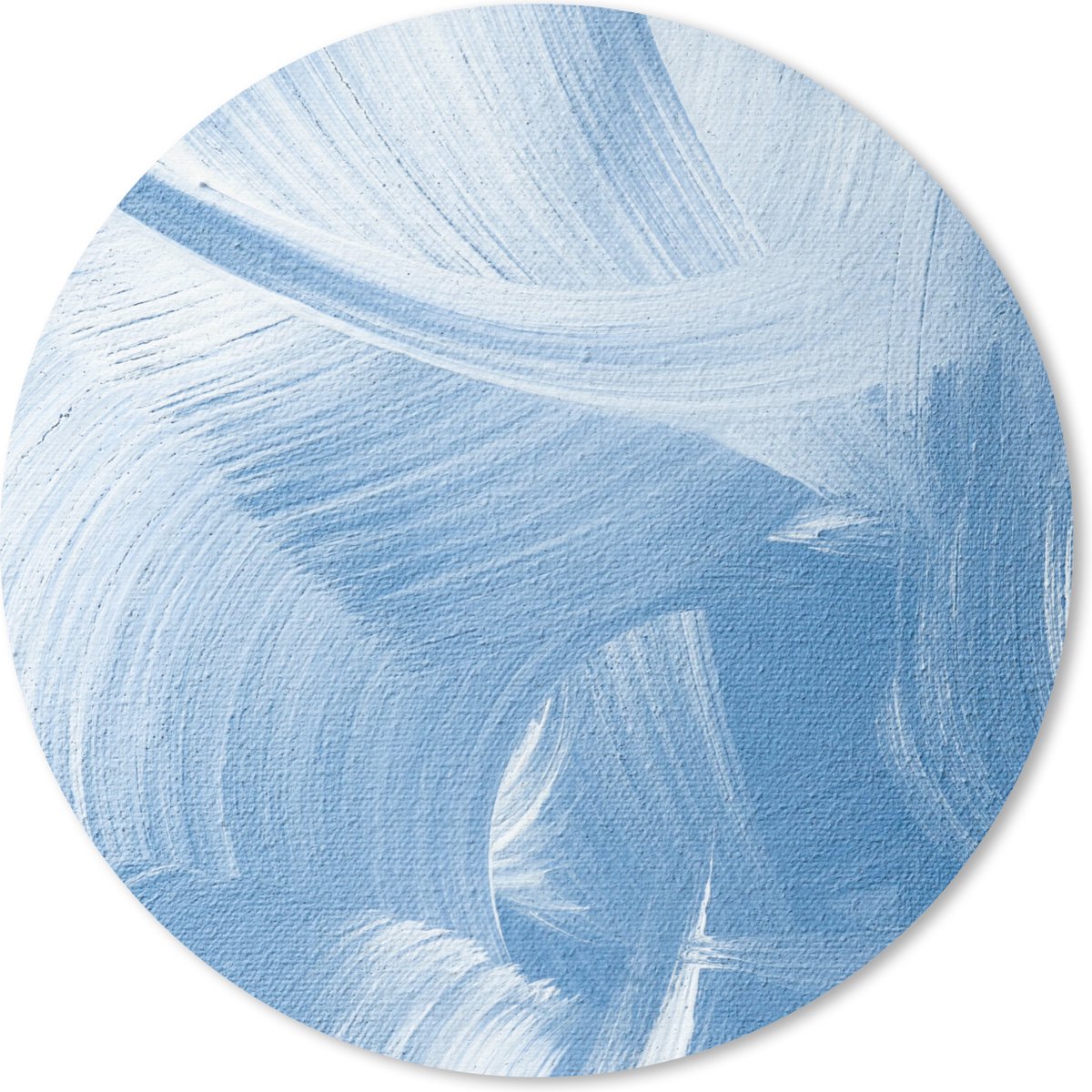 Muismat rond 50x50 cm - Mousepad Acrylverf - Blauw - Design - Ronde muismatten