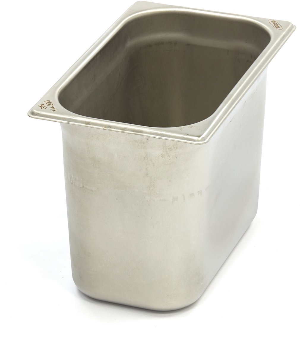 Gastronorm Bak - 1/4 GN - 20 cm Diep - RVS