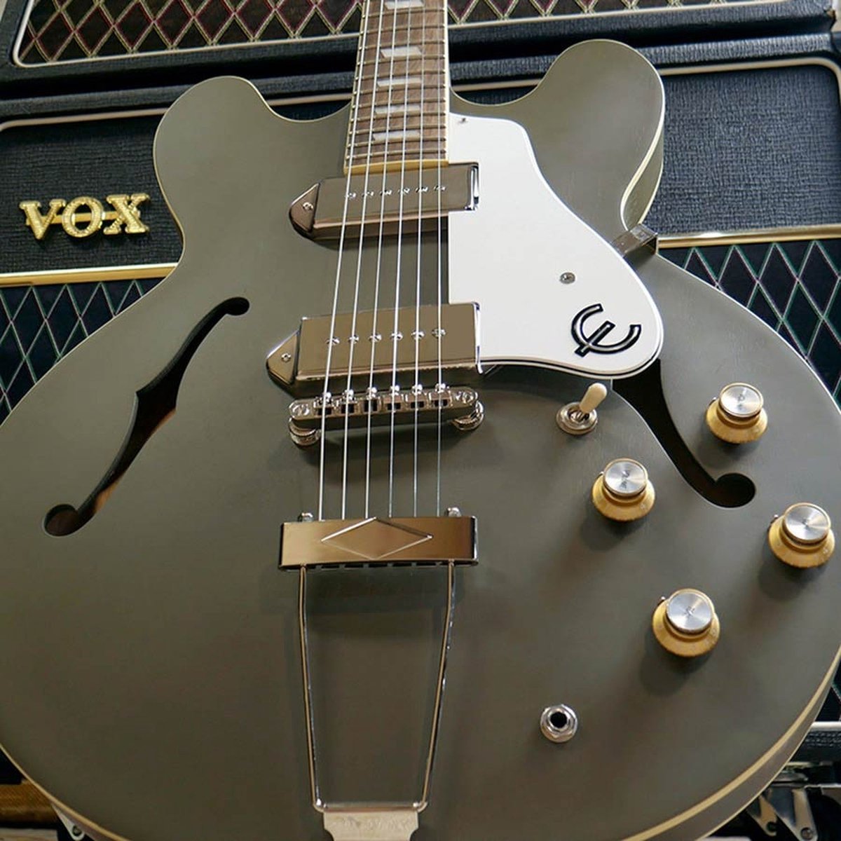 Lollar P-90 Dog Ear Casino Hals Pickup Set - Nikkel