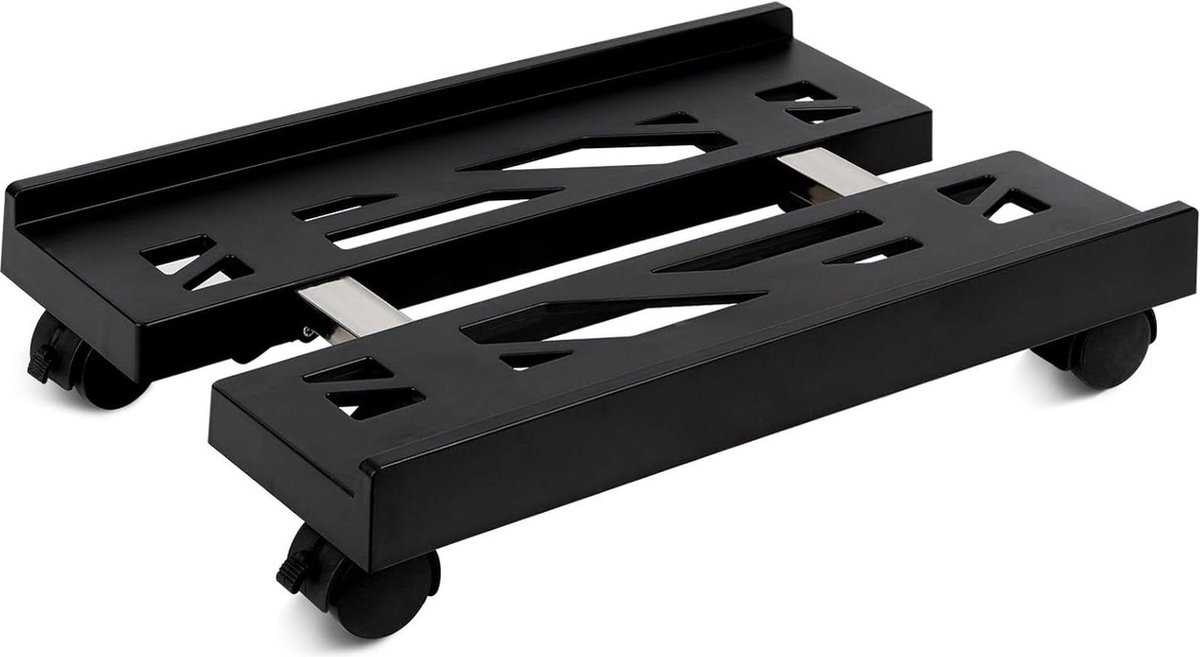 Standaard instelbaar - Computerstandaard met 4 wielen voor mobiele CPU - Bureau
