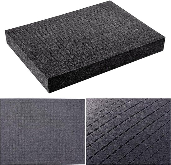 4 stuks 300 x 300 x 50 mm rasterschuim, kubusschuim, gereedschapskoffer, camerakoffer, schuim, kofferinlay, bescherming voor camera en gereedschap 4 stuks 300 x 300 x 50 mm rasterschuim, kubusschuim, gereedschapskoffer, camerakoffer, schuim, kofferinlay, bescherming voor camera en gereedschap