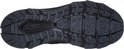 Zool van een paarse wandelschoen voor dames, met profiel en Skechers 'S' logo.