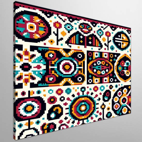 Pixel art aboriginal schilderij | Indigenous-inspired digital ...