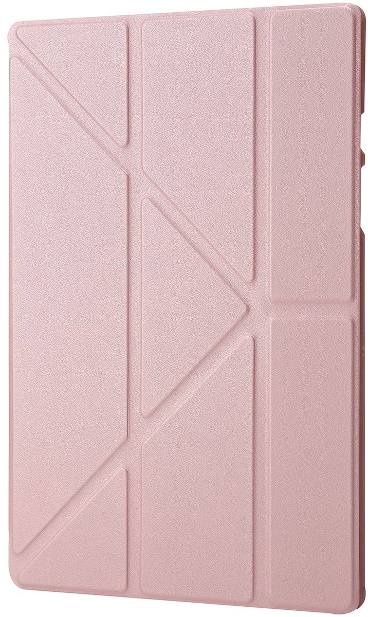 Mobigear Tablethoes geschikt voor Samsung Galaxy Tab A9 Plus (2023) Hoes | Mobigear Origami Bookcase - Roségoud