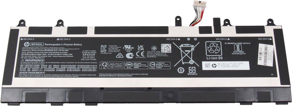 HP M73470-002 Batterij - 76Wh