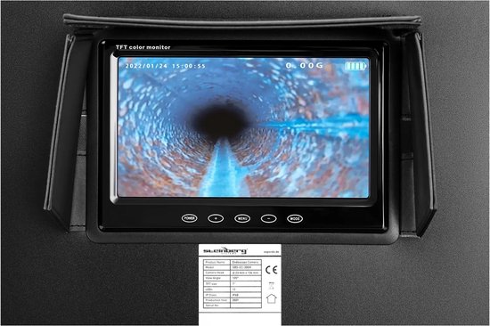 ILIHOME Endoscoopcamera met licht, 4,3 inch IPS-scherm