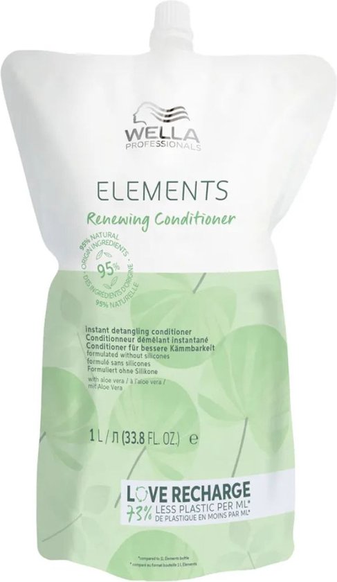 Wella - Elements - Revitalisant Rénovateur - Recharge - 1000 ml