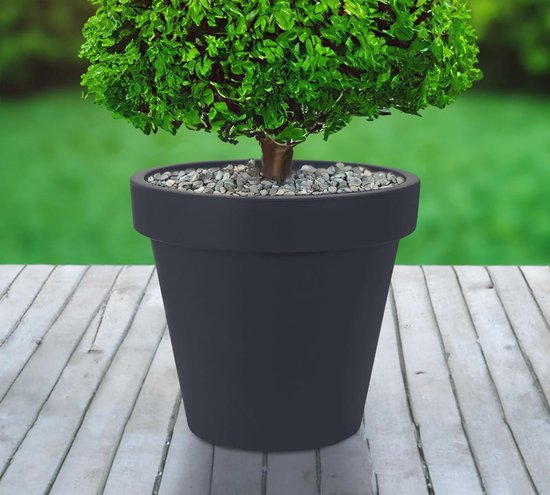 Nurnesy Kunstmatige drijfhouten plantenbak, kunsthars, vetplantenbak, vintage boomwortelstronk, boomstam-achtige bloembak, pot voor huis tuin decoratie