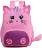 Inovra ® Rugzak voor kinderen, schooltas voor jongens, meisjes, kleuterschool, 2-5 jaar, rugzak voor meisjes, geschikt voor A4, dinosaurus, 3D, waterafstotend, met borstband, voor baby, school
