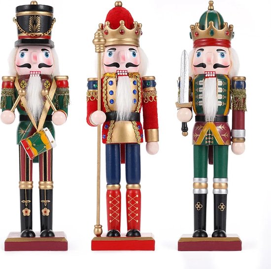 Nutcracker Ballet Gifts, Soldat casse-noisette de Noël, figurine de décoration en bois avec uniforme de