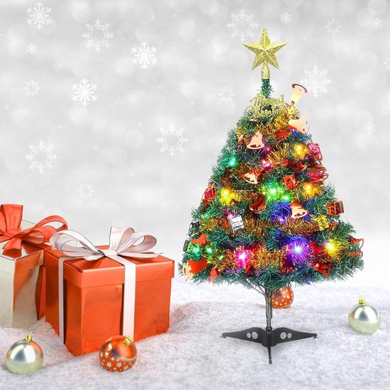 Central Park Verlichte Kerstboom - Multikleur - 64,5cm - Binnen Central Park Verlichte Kerstboom - Multikleur - 64,5cm - Binnen