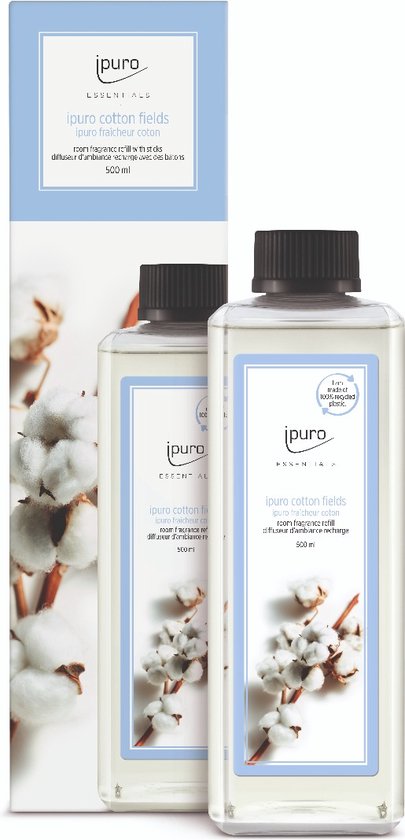 Diffuseur de parfum Ipuro Recharge Cotton Fields 500ml