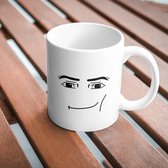 Roblox Face Mok - Cadeautje voor vriendin - Valentijn cadeautje voor haar - Valentijnsdag - Verjaardag cadeau - Cadeau voor man - Cadeau voor vrouw - Grappige - Koffie mok