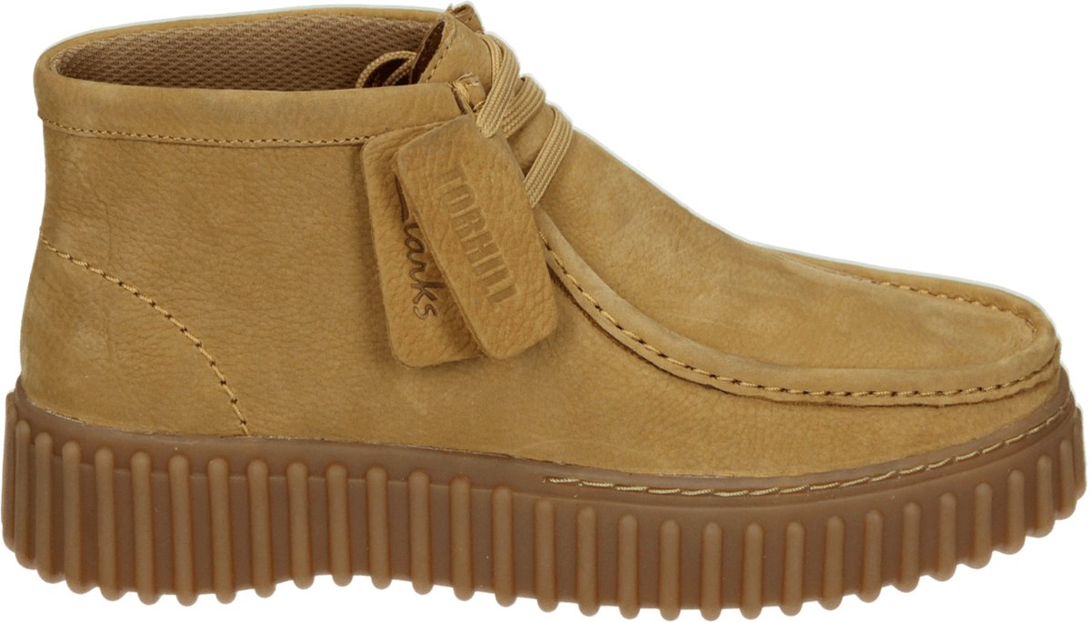 Clarks TORHILL MOSS - VeterlaarzenHoge sneakersDames sneakersDames veterschoenenHalf-hoge schoenen - Kleur: Cognac - Maat: 41