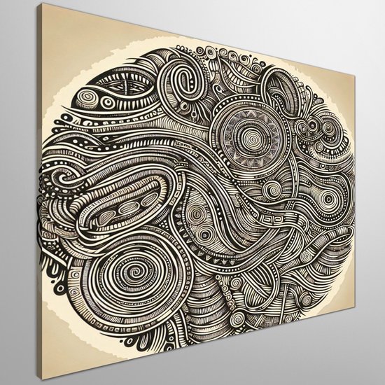 Line art aboriginal schilderij | Harmonious Indigenous Heritage: A ...
