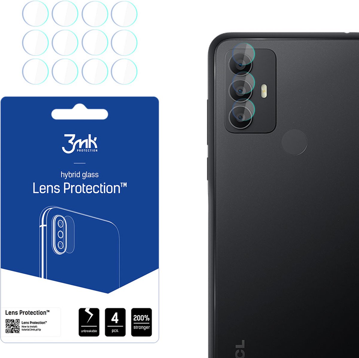 TCL 306/306 Dual SIM - 3mk Lens Protection