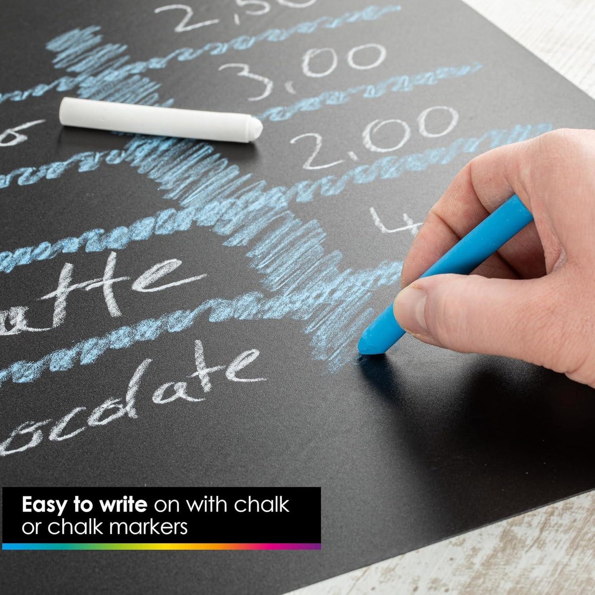 Lyzzxi Magnetisch Whiteboard Folie, 100 * 150cm Zelfklevend Weekplanner Whiteboard Paper, Dry Erase Boards inclusief Marker en Wisser, Muursticker voor Gladde Oppervlakken op School, Kantoor, Thuis