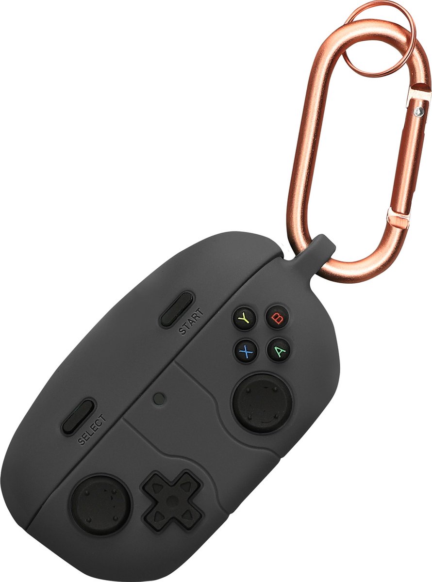 kwmobile Hoes geschikt voor Sony WF-1000XM5 - Siliconen cover voor oordopjes in zwart - Gameconsole design – foto 5