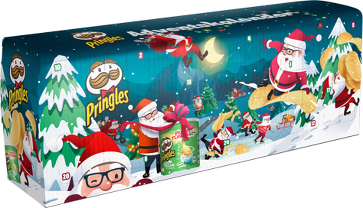 Pringles - Adventskalender Blauw