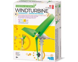 4M Wetenschap En Spel - Bouw Je Windturbine En Maak Licht - KidzLabs - Green Science - 5 Jaar