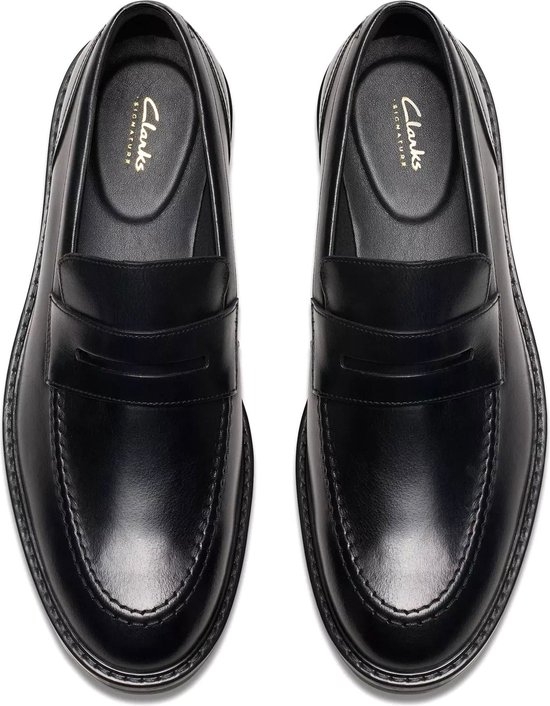 Clarks heren Instapschoen Tilden Free, zwart zwart leer., 48 EU