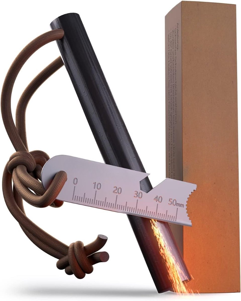 Goedkoopste Lexium Vuurstarter - Vuursteen - Firesteel - Magnesium stick - Firestarter - Survival spullen - Vonkstaaf