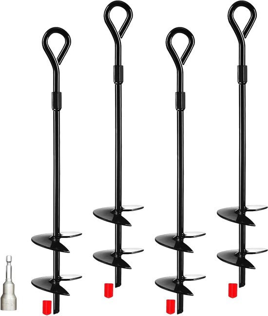 40 cm lang zware belasting grondankers voor paviljoen trampoline campingtent schommel carport met dubbele helix constructie