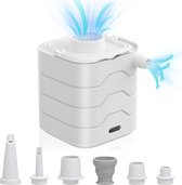 Bol.com Luchtpomp voor luchtmatras - Draagbare compacte mini-pomp - USB-oplaadbaar - Opblazen en pompen aanbieding