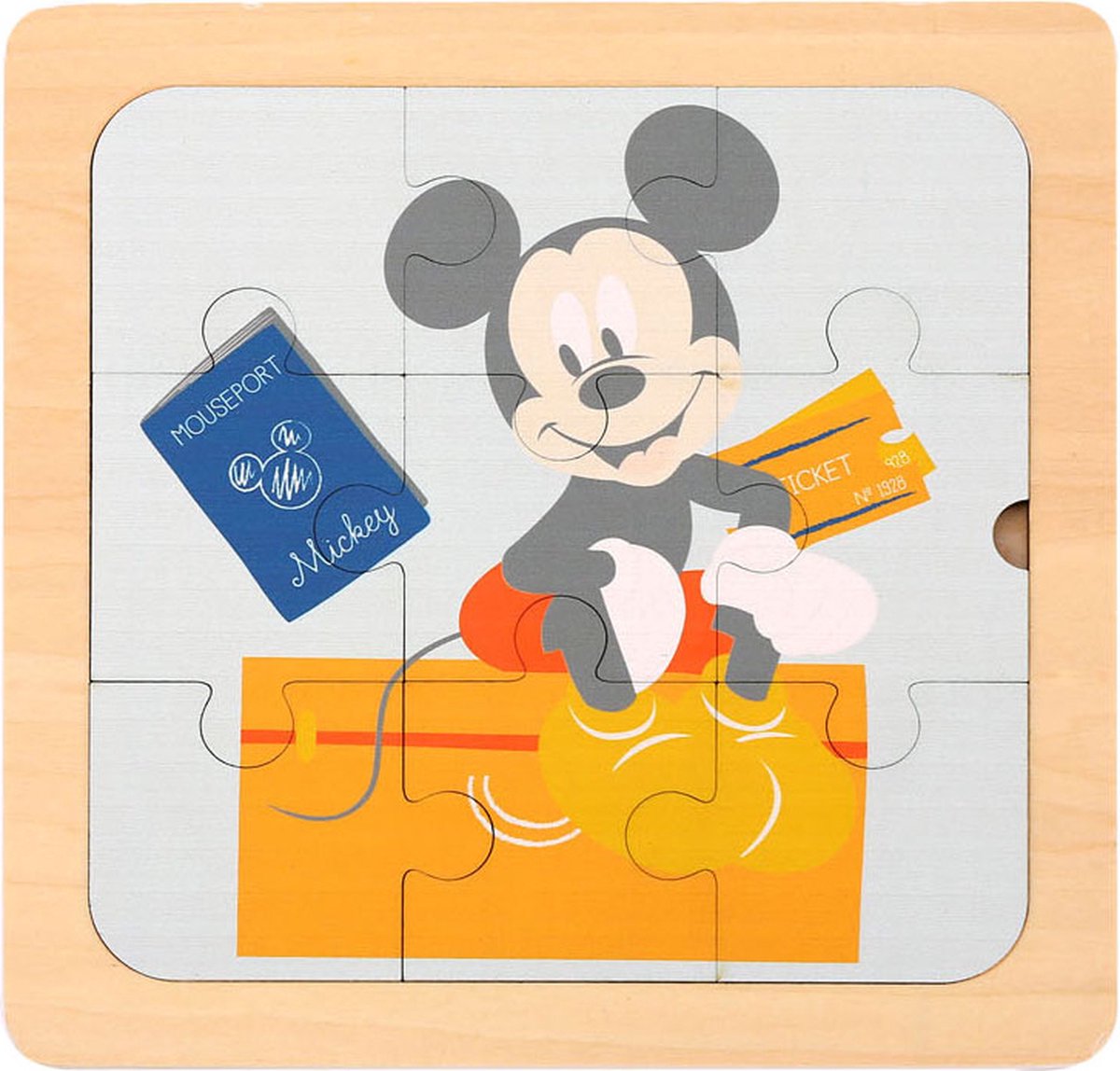 Disney Legpuzzels Mickey Mouse Junior 22 Cm Hout 3-delig