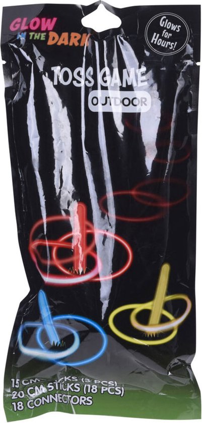 Free And Easy Ringwerpen Glow-in-the-dark Geel/rood42-delig