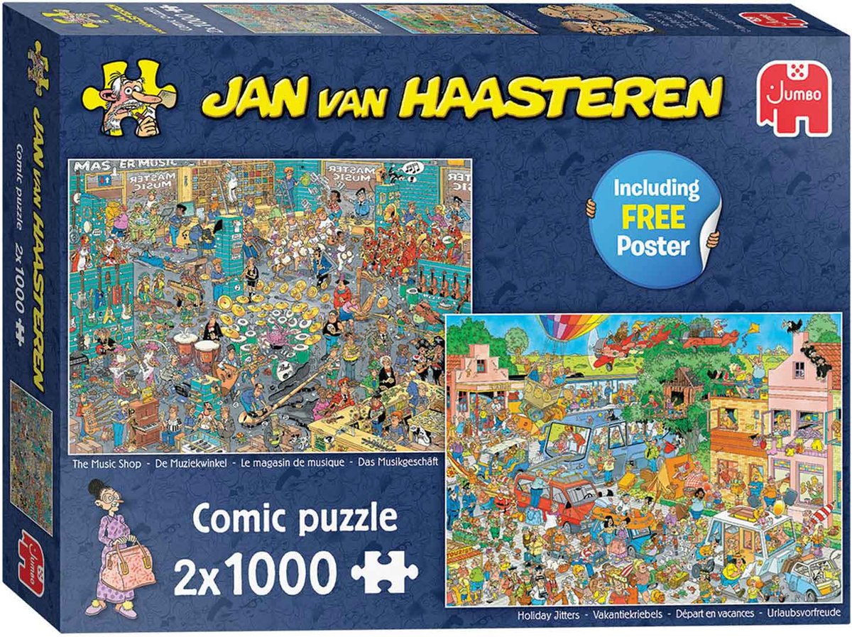 Jan van Haasteren De Muziekwinkel & Vakantiekriebels - 2 x 1000 stukjes - Puzzel