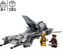 LEGO Star Wars Pirate Snub Fighter met opengewerkt cockpit, twee minifiguren: Snub Fighter Pilot en Vane.