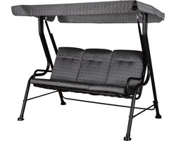 Outsunny hollywoodschommel - verstelbaar - 200x120x170 cm - grijs