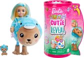 Bol.com Barbie Cutie Reveal Pop - 139 cm - Teddybeer Dolfijn - Barbiepop aanbieding